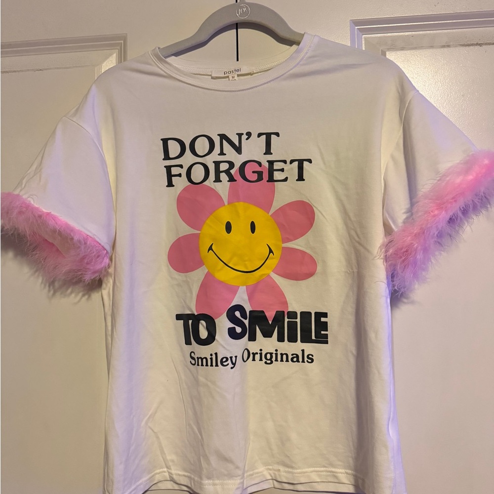 White and Pink Kids T-Shirt